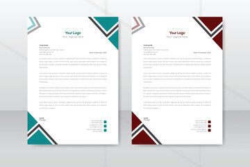 Elegant modern creative professional corporate letterhead design template