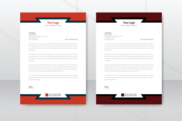 Elegant modern creative professional corporate letterhead design template
