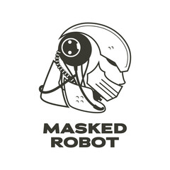 Masked Robot Logo