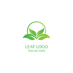 Green Leaf Nature Logo Design Vector Inspiration