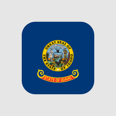 Idaho state flag. Vector illustration.