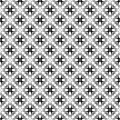 Black and white seamless pattern texture. Greyscale ornamental graphic design. Mosaic ornaments. Pattern template. Vector illustration. EPS10.