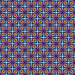 Multi color seamless pattern texture and template. Multicolored. Colorful ornamental graphic design. Colored mosaic ornaments. Vector illustration. EPS10.