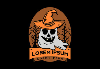 Scary Halloween stuff illustration design