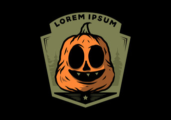 Scary Halloween stuff illustration design