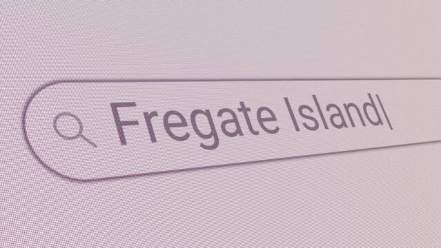 Search Bar Fregate Island 
Close Up Single Line Typing Text Box Layout Web Database Browser Engine Concept