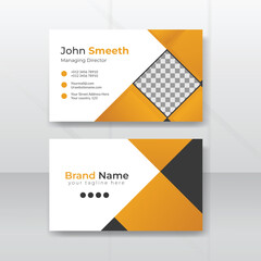 Business card for business and personal use. Vector illustration design.