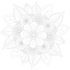 floral coloring pages for adults and kids
