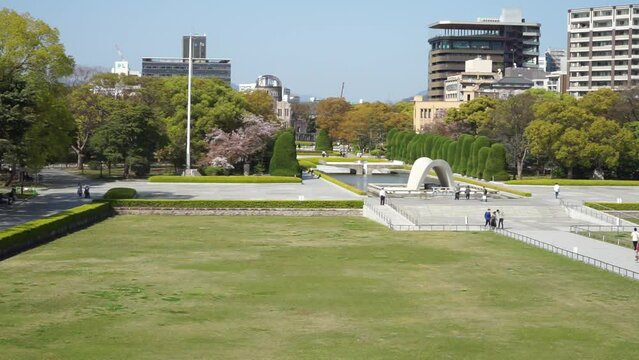 Monument At Peace Memorial Park, Hiroshima, Japan