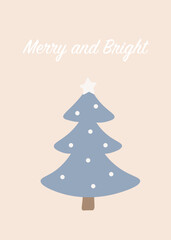 Merry Christmas Template Card 