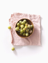 Fresh and juicy greengage plums