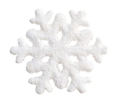 Christmas isolated png white snowflake. Decoration element for greeting card