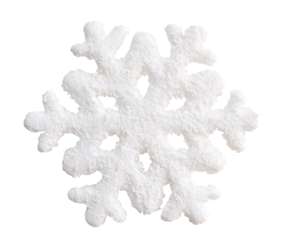 Christmas isolated png white snowflake. Decoration element for greeting card