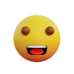 Fototapeta premium 3d emoticon happy or happy expression