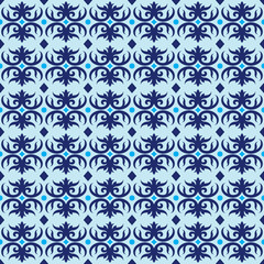 Fototapeta premium Ornament seamless pattern for tile mosaic wallpaper background.