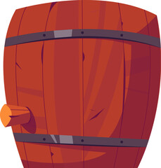 Wooden barrel, cork