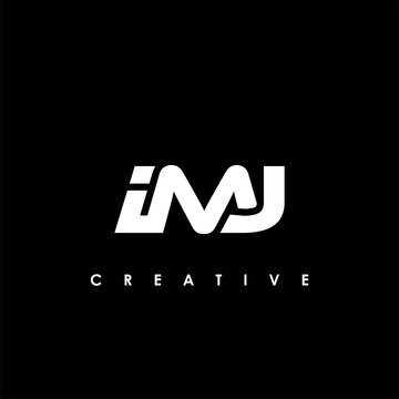 IMJ Letter Initial Logo Design Template Vector Illustration