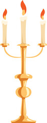 Candelabra, candles