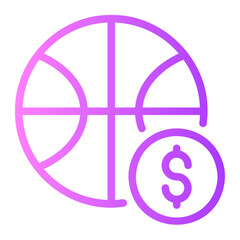 basketball gradient icon