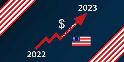 Fototapeta premium Inflation USA