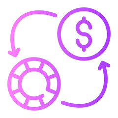exchange gradient icon
