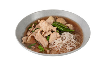 rice noodle soup with pork