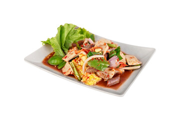 spicy vietnamese sausage salad