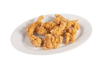 deep fried chicken on dish