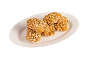 deep fried chicken on dish