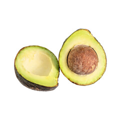 avocado fruit on white