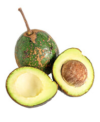 avocado fruit on white