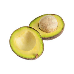 avocado fruit on white