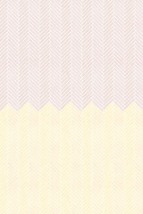 ツートンカラーのヘリンボーン　ブラウンとイエロー　縦