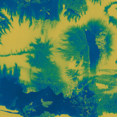 Fototapeta na wymiar Abstract background with ink blots. Raster illustration