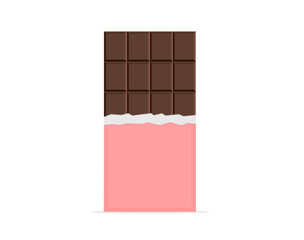 Dark chocolate bar icon