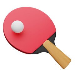 Table Tennis 3d icon illustration - obrazy, fototapety, plakaty