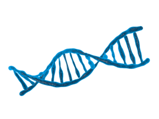 DNA structure isolated background 3d illustration