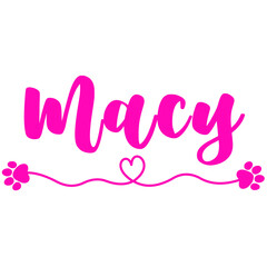 Macy Name for Baby Girl Dog