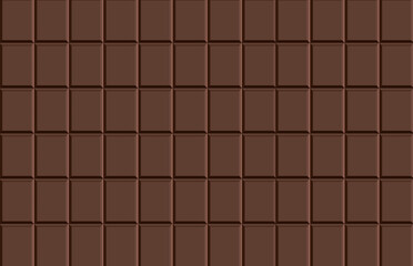 The texture tile of dark chocolate. Chocolate background