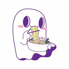 cute little ghost vector illustration set, ghost halloween