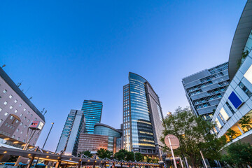 川崎駅西口の都市夜景【神奈川県・川崎市】 
Kawasaki cityscape - Kanagawa prefecture, Japan	