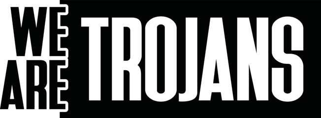 We Are Trojans vector file , Indians Svg, School Spirit, School Pride