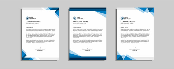  modern corporate letterhead template design