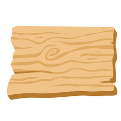 signboard of natural thick wood illustration