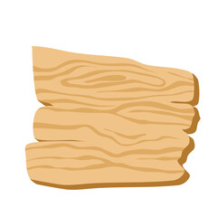 signboard of natural thick wood illustration