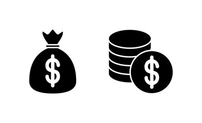 Money icon vector. Money sign and symbol