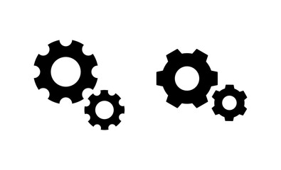 Setting icon vector. Cog sign and symbol. Gear Sign
