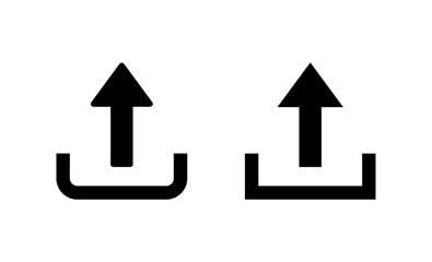 Upload icon vector. load data sign and symbol
