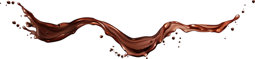 realistic coffee splash