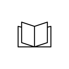 Book icon vector for web and mobile app. open book sign and symbol. ebook icon